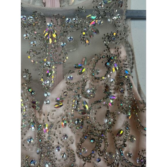 Dancing Queen - 9550 Mock Two-Piece A-Line Short Mini Prom Dress Pink S - Picture 4 of 16